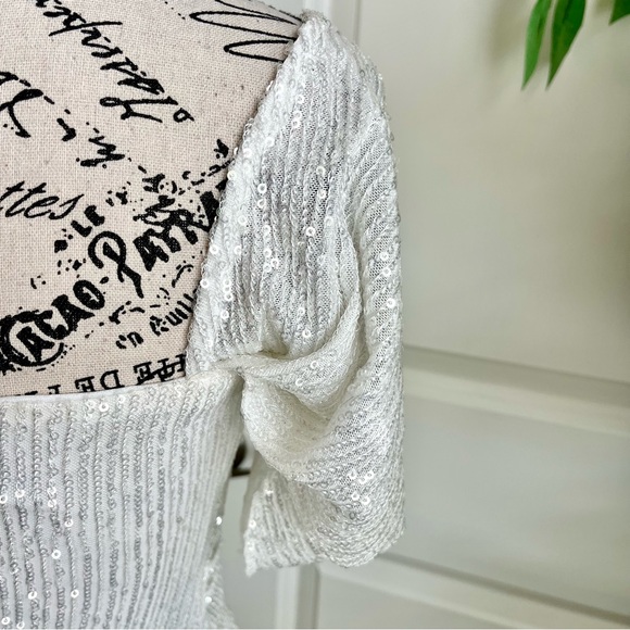 Hello Molly Frequent The Club Dress White Sz 6 - Picture 11 of 16